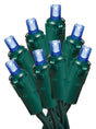 Hometown Holidays U15E302E Light Set, Christmas, 120 V, 4.8 W, 70-Lamp, LED Lamp, Blue Lamp, 18.58 ft L