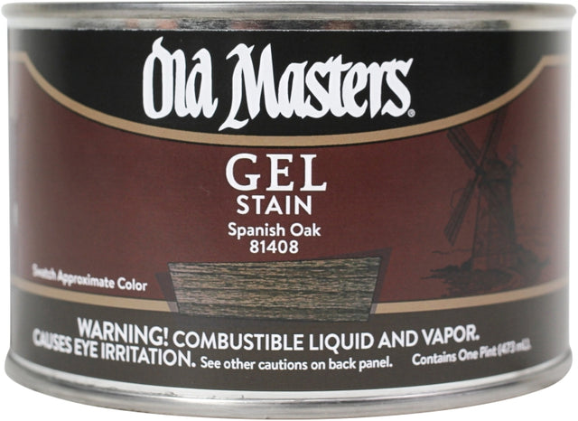 Old Masters 81408 Stain, Spanish Oak, Gel, 1 pt Can