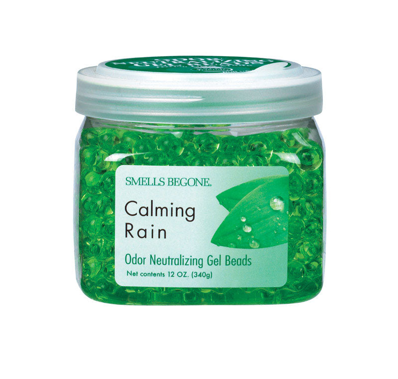 Smells Begone Calming Rain Scent Odor Neutralizer 12 oz Gel Beads, Pac ...