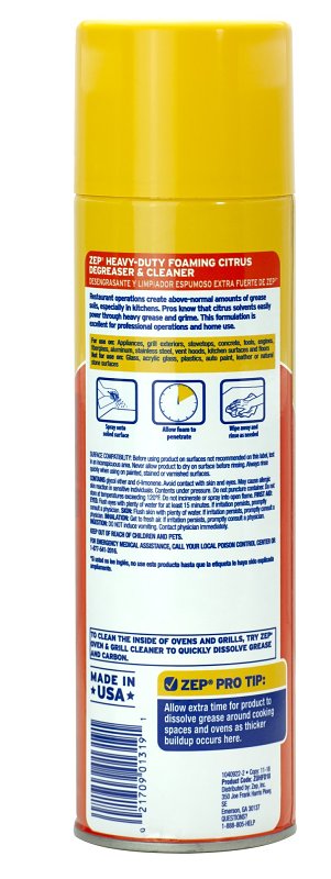 Zep ZUHFD18 Degreaser, 18 oz, Liquid, Characteristic