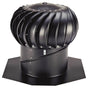 Lomanco Whirlybird BIB-12B Turbine Ventilator, 12 in Dia Throat, Aluminum, Black