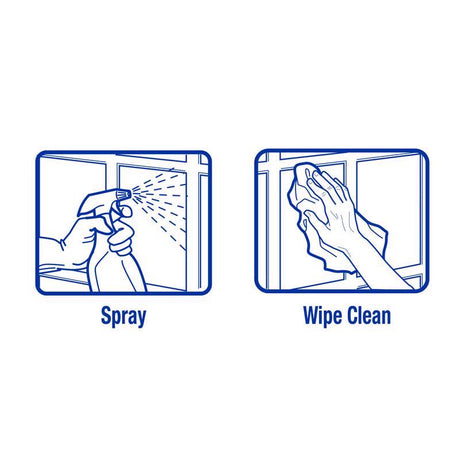 Zep No Scent Glass Cleaner 32 oz Liquid, Pack of 12