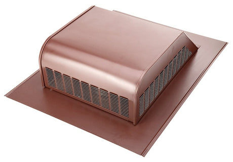 Lomanco LomanCool 750GSBR Static Roof Vent, 16 in OAW, 50 sq-in Net Free Ventilating Area, Steel, Brown, Galvanized, Pack of 6
