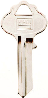 Hy-Ko 11010IN3 Key Blank, Brass, Nickel, For: ILCO Cabinet, House Locks and Padlocks, IN3 Key Number, Pack of 10