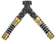 Orbit 58934D Y Hose with Flexible Outlet, 3/4 in, Male Threaded, 2-Port/Way, Metal Body