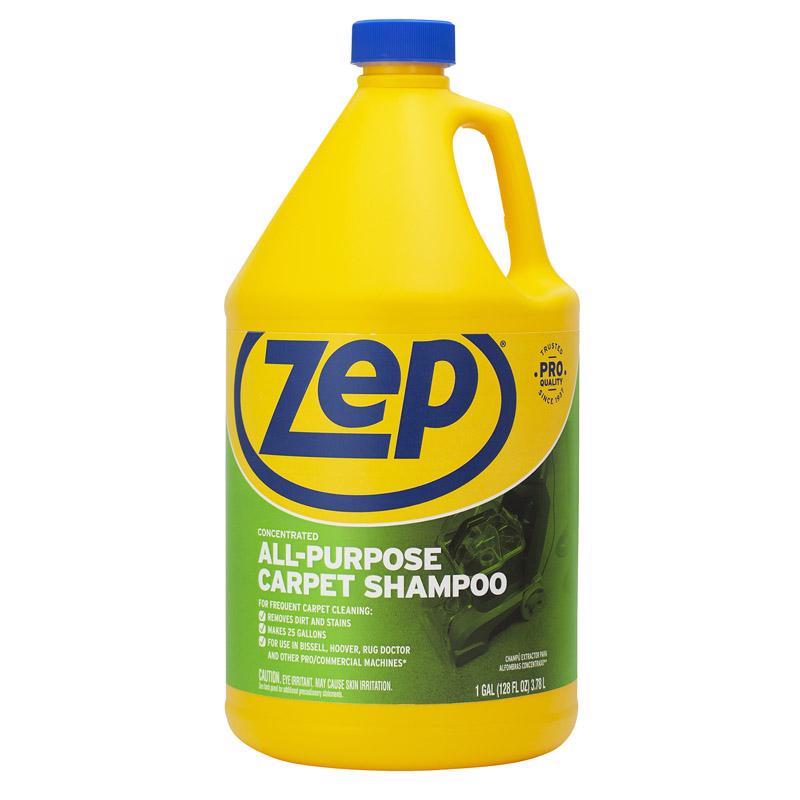 Zep Pleasant Scent Carpet Shampoo 128 oz Liquid Concentrated, Pack of 4