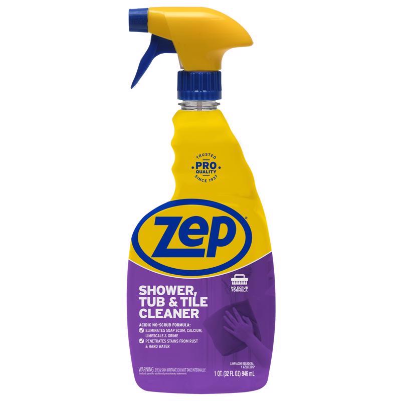 Zep No Scent Tub and Tile Cleaner 32 oz Liquid, Pack of 12