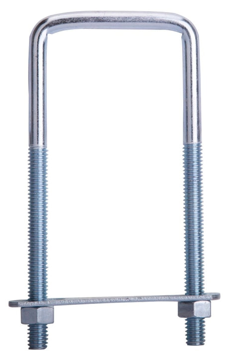 ProSource LR351 U-Bolt, 5/16 in Thread, 3 in L Thread, Steel, Zinc, Pack of 10