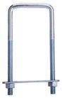 ProSource LR351 U-Bolt, 5/16 in Thread, 3 in L Thread, Steel, Zinc, Pack of 10