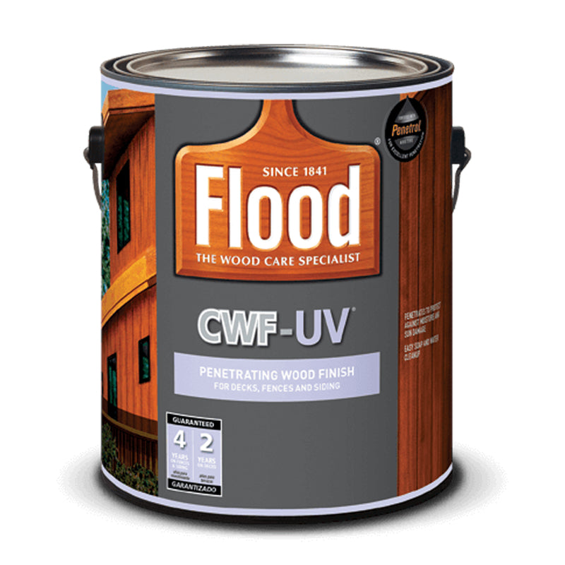 Flood CWF-UV Matte Cedar Water-Based Wood Finish 1 gal, Pack of 4