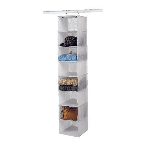 Whitmor 52 in. H X 10 in. W X 10-1/2 in. L Vinyl Hanging Vertical Closet Organizer