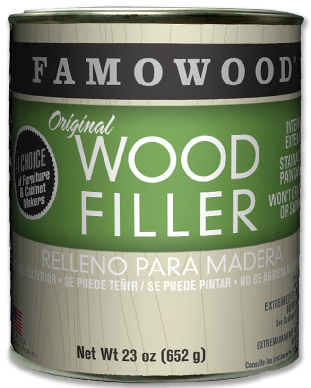 Famowood 36021124 Original Wood Filler, Liquid, Paste, Maple, 24 oz Can