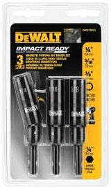 DEWALT DWPVTDRV3 Impact Ready Nut Driver Set, 3-Piece, Steel, Magnesium Phosphate