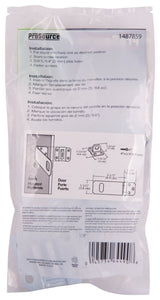 ProSource LR-123-BC3L-PS Safety Hasp, 3-1/2 in L, 3-1/2 in W, Steel, Zinc, 7/16 in Dia Shackle, Loose Staple