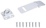 ProSource LR-123-BC3L-PS Safety Hasp, 3-1/2 in L, 3-1/2 in W, Steel, Zinc, 7/16 in Dia Shackle, Loose Staple