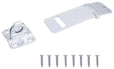 ProSource LR-123-BC3L-PS Safety Hasp, 3-1/2 in L, 3-1/2 in W, Steel, Zinc, 7/16 in Dia Shackle, Loose Staple