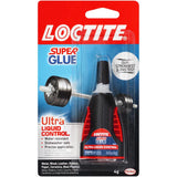 Loctite Ultra Liquid Control High Strength Ethyl Cyanoacrylate Clear Super Glue 4 gm, Pack of 6