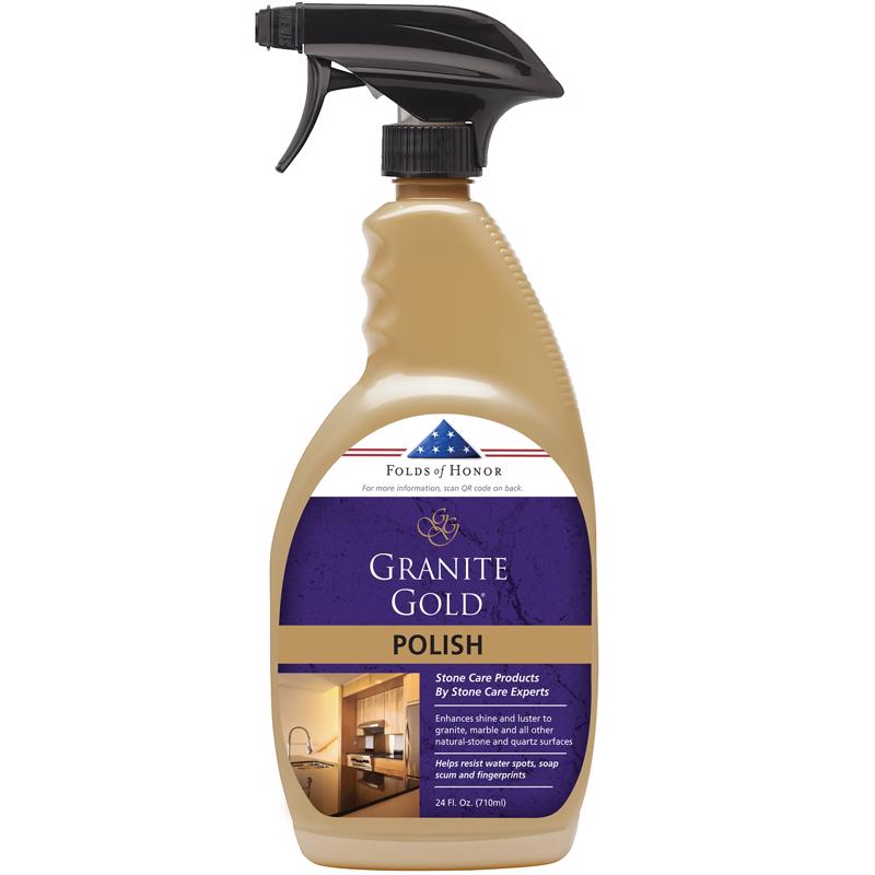 Granite Gold Citrus Scent Granite and Stone Polish 24 oz Liquid, Pack of 6