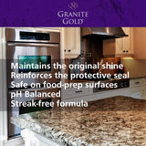Granite Gold Citrus Scent Granite and Stone Polish 24 oz Liquid, Pack of 6