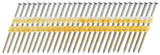 Senco KD28APBSN Series Collated Nail, Plastic Strip Collation, 3-1/4 in L, Steel, Bright Basic, Full Round Head
