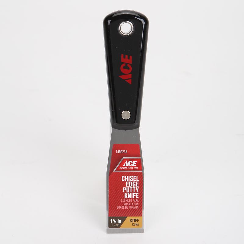 Ace 1-1/4 in. W Carbon Steel Stiff Putty Knife, Pack of 5