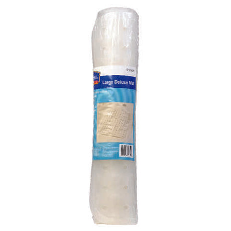 Living Accents 31-1/2 in. L X 15 in. W Clear Vinyl Bath Mat Latex Free