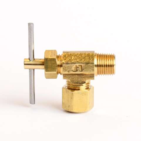 ATC 1/4 in. 1/8 in. Brass Angle Compression Valve, Pack of 5