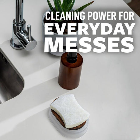 Scotch-Brite Greener Clean Non-Scratch Scrubber Sponge For Multi-Purpose 4.5 in. L 3 pk, Pack of 8