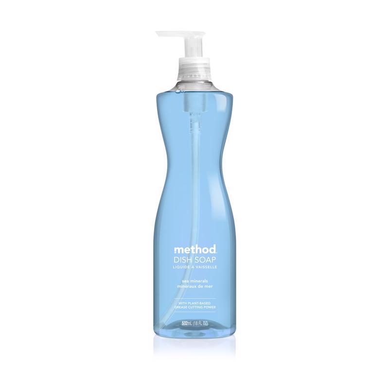 Method Sea Mineral Scent Liquid Dish Soap 18 oz 1 pk, Pack of 6