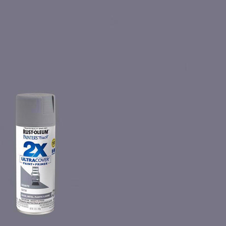 Rust-Oleum Painter's Touch 2X Ultra Cover Satin Granite Paint+Primer Spray Paint 12 oz, Pack of 6