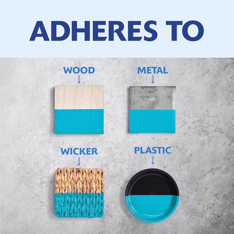 Rust-Oleum Painter's Touch 2X Ultra Cover Gloss Seaside Paint+Primer Spray Paint 12 oz, Pack of 6