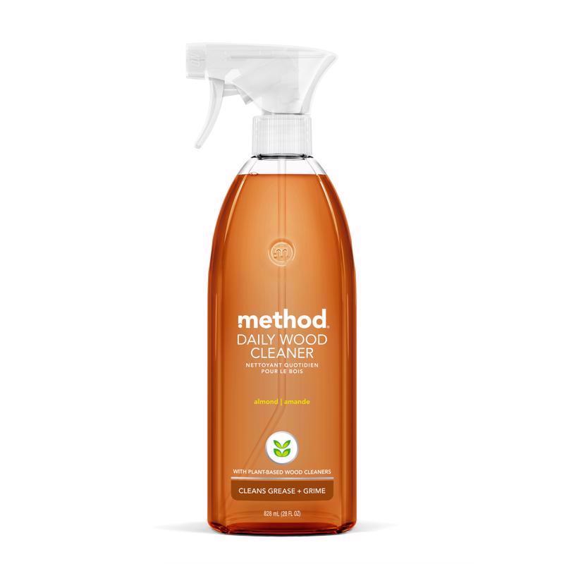 Method Almond Scent Wood Cleaner Liquid 28 oz, Pack of 8