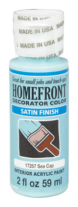 Homefront Satin Sea Cap Hobby Paint 2 oz, Pack of 3