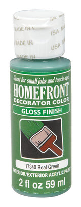 Homefront Gloss Real Green Hobby Paint 2 oz, Pack of 3