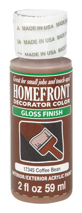 Homefront Gloss Coffee Bean Hobby Paint 2 oz, Pack of 3