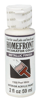Homefront Metallic Pearl White Hobby Paint 2 oz, Pack of 3