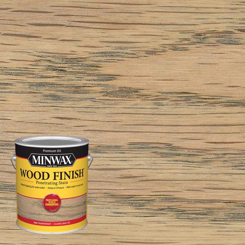 Minwax Wood Finish 710980000 Wood Stain, Classic Gray, Liquid, 1 gal, Can, Pack of 2