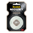 3M Scotch-Mount Double Sided 1 in. W X 55 in. L Mounting Tape White, Pack of 6