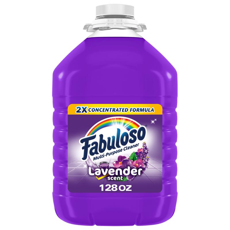 Fabuloso Lavender Scent Multi-Purpose Cleaner Liquid 128 oz, Pack of 4