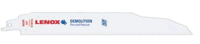 Lenox 22762OSB960R Series Reciprocating Saw Blade, Applicable Materials: Thick Metal, 1 in W, 9 in L, 10 TPI