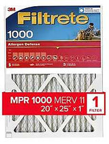 Filtrete 9803-4 Air Filter, 20 in L, 25 in W, 11 MERV, 1000 MPR, Pack of 4