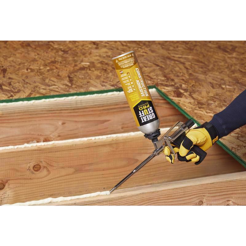 Great Stuff 343087 Adhesive, Cream, 26.5 oz, Pack of 12
