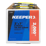 Keeper 47801 E-Track Tie-Off Strap, Yellow