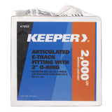 Keeper 47802 E-Track Fitting, Articulated, Steel