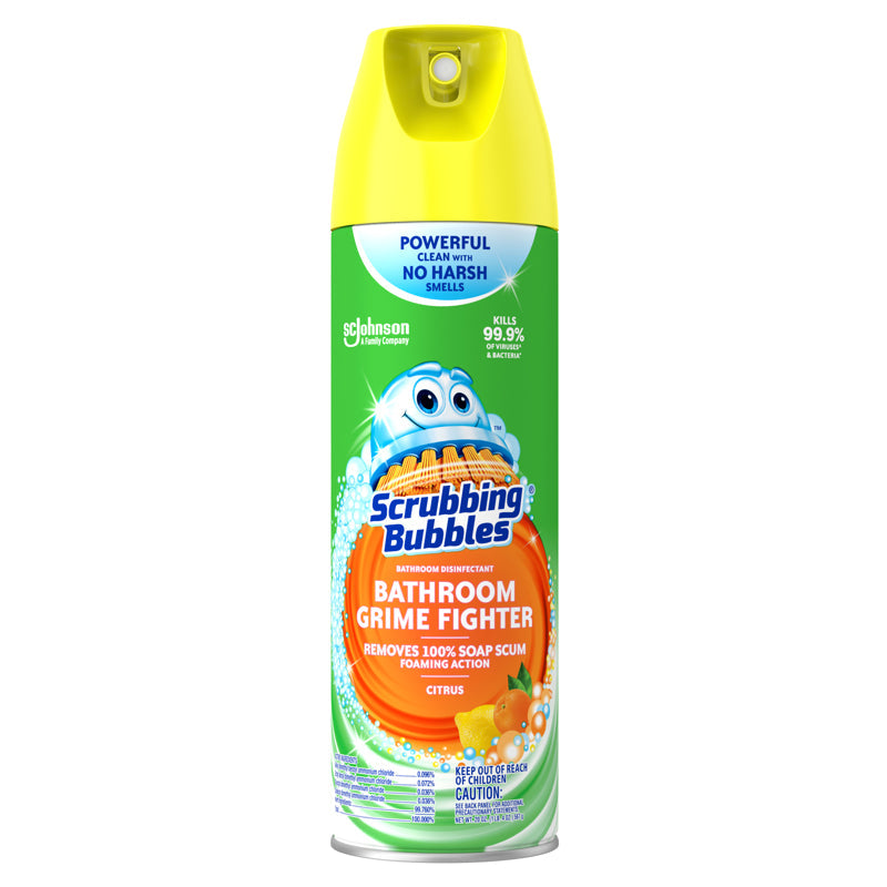 Scrubbing Bubbles Citrus Scent Bathroom Cleaner 20 oz Foam, Pack of 12