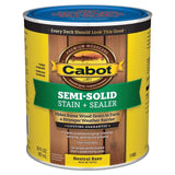 Cabot Semi-Solid Low VOC Semi-Solid Tintable Neutral Base Oil-Based Deck and Siding Stain 1 qt, Pack of 4