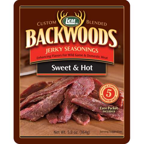 LEM Backwoods Sweet and Hot Jerky Seasoning 5.8 oz Boxed, Pack of 6