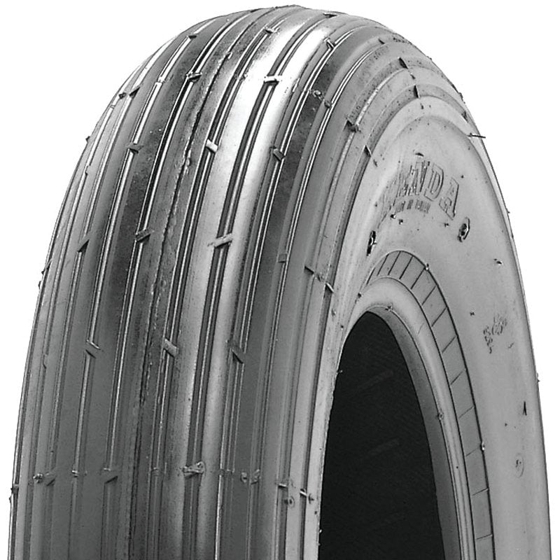 MARTIN WHEEL 408-2LW-I Wheelbarrow Tire, Ribbed Tread