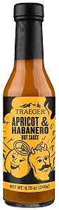 Traeger HOT003 Hot Sauce, Apricot, Habanero, 8.75 oz Bottle, Pack of 12