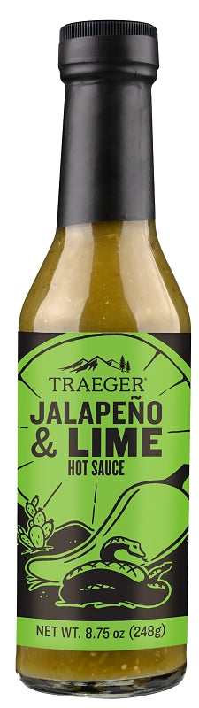 Traeger HOT005 Barbeque Sauce, Jalapeno, Lime, 8.75 oz Bottle, Pack of 12